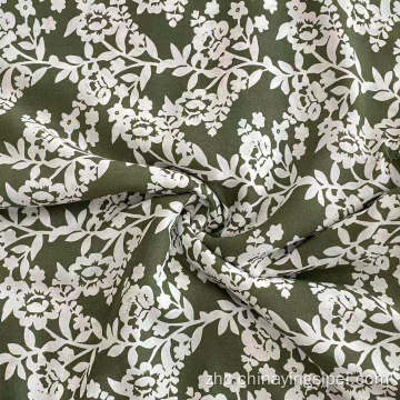 受欢迎的45s编织100％人造丝Vibrane Floral Printed Fabric